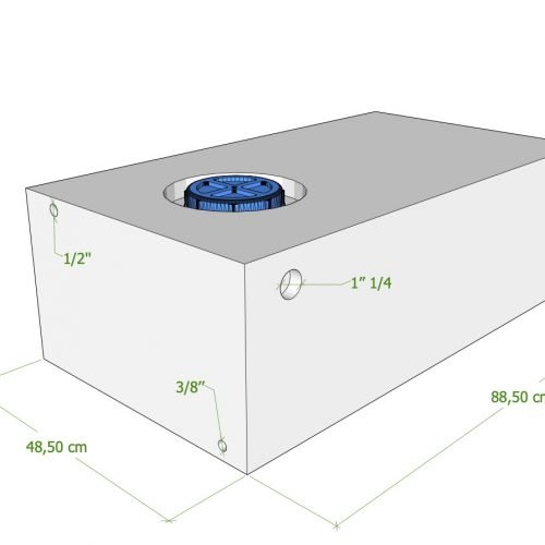 serbatoio acque chiare camper 125 litri