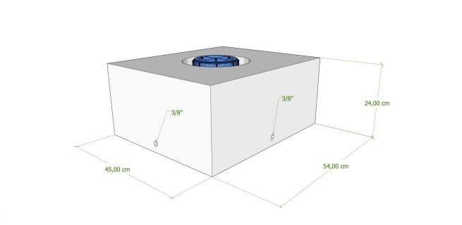 serbatoio acqua compatto per camper e nautica