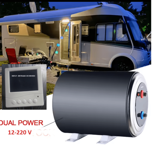 boiler camper 12-220 volt con display