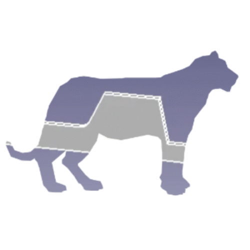 Vista CAD della pala cappelliera del kit OpenLoad Campee per camperizzazione Ducato, Jumper e Boxer L3H2, elemento superiore di chiusura posteriore in legno nobilitato con fissaggio ad incastro.