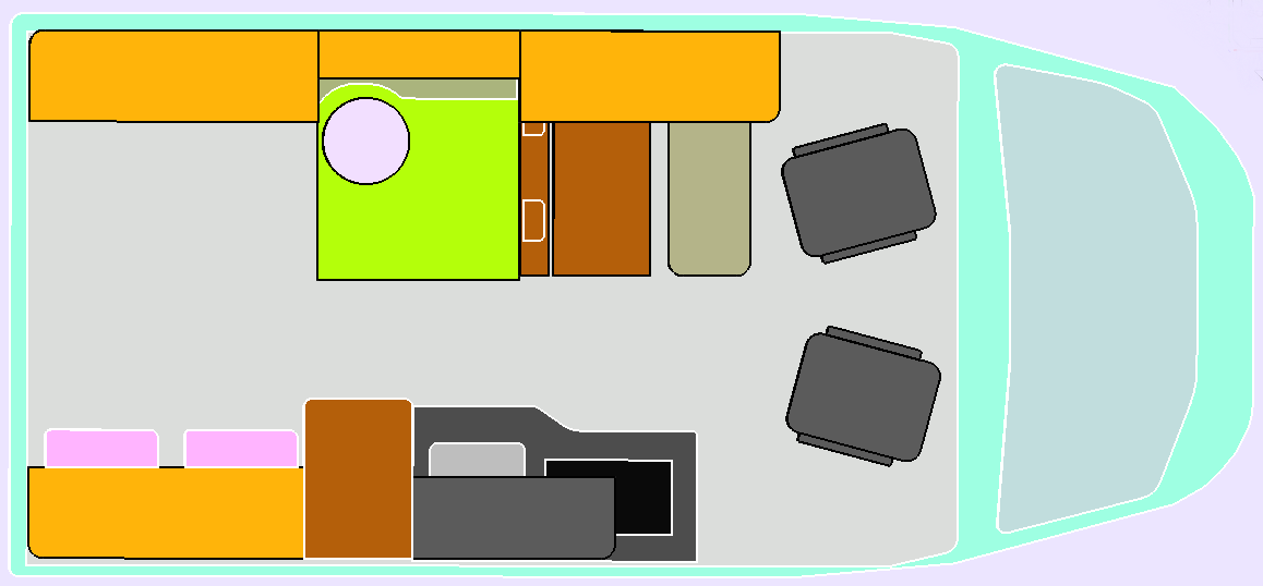 Planimetria del kit OpenLoad per Ducato L3H2